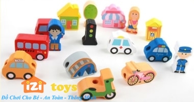 Xâu hạt gỗ thông minh IZI TOYS