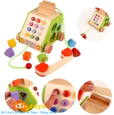 Điện thoại gỗ thông minh IZI TOYS