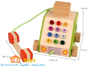 Điện thoại gỗ thông minh IZI TOYS