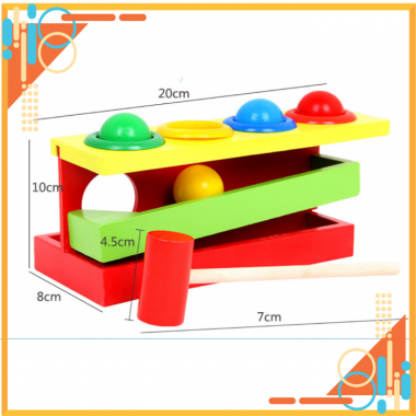 Đập Bóng 2 Tầng đồ chơi gỗ IZI TOYS