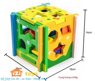 Hộp thả khối hình vuông IZI TOYS